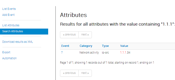 Download a .xml from all the events that are shown through an attribute in the search results.