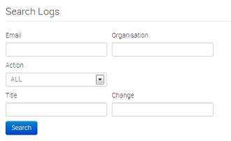 You can search logs using this form, narrow down your search by populating several fields.